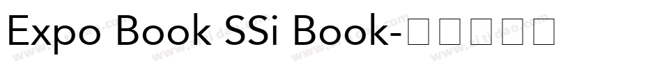 Expo Book SSi Book字体转换
